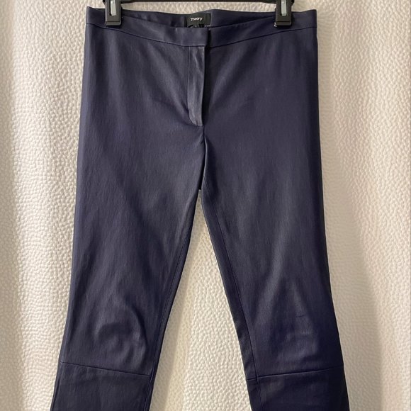 THEORY Leather kick-flare pants - Picture 2 of 7